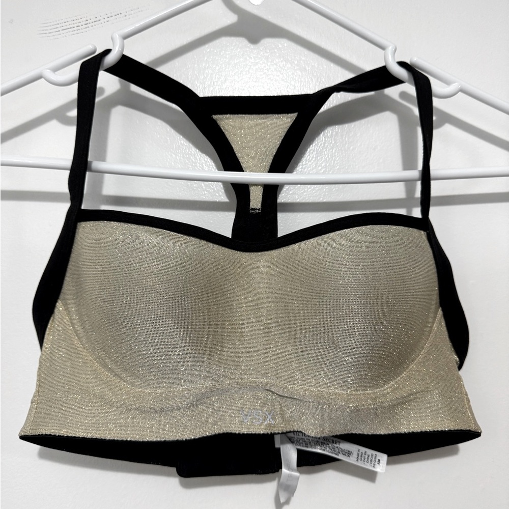 Victoria’s Secret VSX 32B Angel Sport Bra Gold/Black